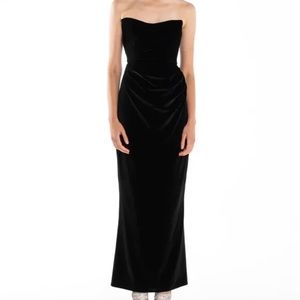 THE BAR OLIVIER GOWN BLACK